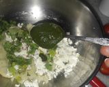 A picture of step 1 of Palak paneer kofta.