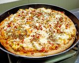 হেলদি ভেজ প্যান পিজ্জা (healthy veg pan pizza recipe in Bengali) রেসিপি ধাপ - 10 ছবি