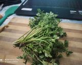 A picture of step 2 of Patta Gobi/ Cabbage Matar.