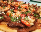 Foto del paso 11 de la receta: Coca con Rovellons, Alcachofas y Gambas