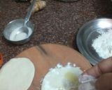 A picture of step 8 of Maggi noodles vegetables spring roll.