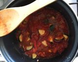 Gnocchi in Tomaten-Gemüsesauce mit Wildlachs Rezeptschritt 2 Foto