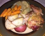 A picture of step 3 of Hearty Crock Pot Pork Roast Meal.