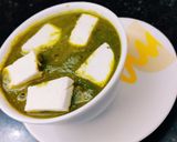 A picture of step 4 of Palak Paneer.