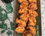 Foto langkah ke 3 dari resep Ikan peda,ayam goreng,Ampal jagung udang,sayur bayam+sambal.