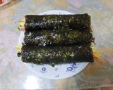 Hình bước làm 6 của món Cơm cuộn Hàn Quốc (kimpap) ♥