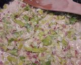Póréhagymás, tejszínes csirkemell recept fázis 3 fotója