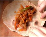 A picture of step 6 of Soya chunks vegetable roll.