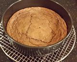 A picture of step 8 of Mint Chococolate Chip Cheesecake with a Fudge Brownie Crust.