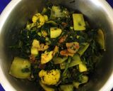 A picture of step 5 of Palong CHACHHORI / Spinach Dry Curry.