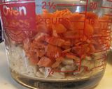 A picture of step 1 of Cheesey Veggie Soup from a Mix.