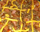 Foto langkah ke 4 dari resep Pizza Sosis Daging Teflon.