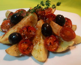 Foto del paso 7 de la receta: Ensalada templada provenzal con vinagreta de grosella