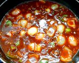 A picture of step 7 of Baby corn Manchurian.