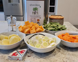 Foto del paso 1 de la receta: Puré de puerros, judías verdes y calabaza