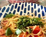 Une image de l'étape 5 de Pasta, pesto, agrumes etc.