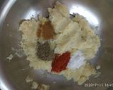A picture of step 2 of Potato smiley.