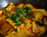 A picture of step 9 of Bengali Potato Omelette Curry.