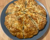 A picture of step 6 of Zaatar and cheese scones.