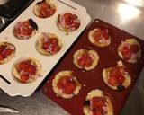 Une image de l'étape 4 de Petits nids farcis jambon blanc,mozzarella di buffala et tomates cerises.