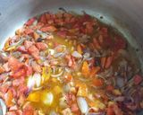 A picture of step 2 of Mintango chutney chicken biryani.