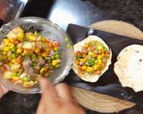 A picture of step 6 of Papad Katori Chaat.