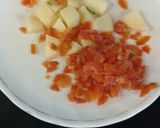 A picture of step 1 of Methi carrot potato.