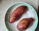 A picture of step 1 of Deep fried sweet potatoes.