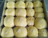 Foto langkah ke 9 dari resep Roti Sobek dengan Resep Adonan Dasar Roti Tanpa Ulen dengan Margarin Tanpa Telur.