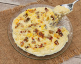 Foto del paso 10 de la receta: 🥓🧀🍄‍🟫 Polenta con panceta, champiñones y verdeo a la crema gratinada 🍄‍🟫🧀🥓