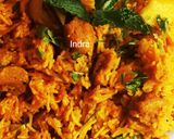 A picture of step 3 of Soybean Pulao.
