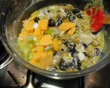 A picture of step 5 of My savoury bread (cake) نان زیتون با سبزیجات.