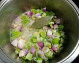 A picture of step 1 of Leek and Potato Soup.