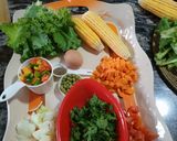 A picture of step 1 of Sweet corn salad.