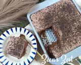 A picture of step 4 of Chocolate Tres Leches.