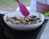 Foto do passo 3 de Hambúrguer biológico com cogumelos shitake e queijo de cabra e ovelha