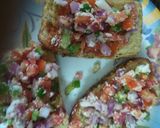 A picture of step 3 of Homemade multigrain bread sooji pizza.