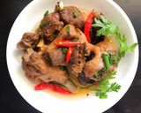 Hình bước làm 4 của món Thịt vịt kho gừngCanh bí đao nấu tép