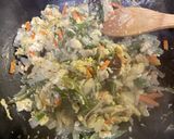 A picture of step 6 of Prawn and Veggie Fried Rice.