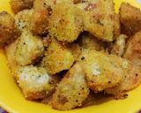 A picture of step 3 of Fried idli.