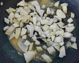 A picture of step 1 of My Hot Pork Curry in a lot of Curry Sauce with Rice 🤩.