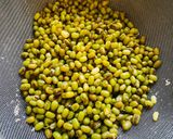 A picture of step 2 of Air fried moong beans.