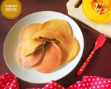 Foto langkah ke 8 dari resep Pumpkin Dorayaki With Red Bean Paste #151.