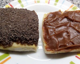 Foto del paso 7 de la receta: Tortitas negras con sabor a naranja, rellenas de dulce de leche