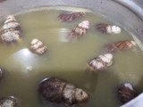Escargot con macedonia de verduras
