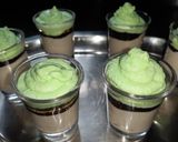 A picture of step 5 of Orange lemon posset shoters.
