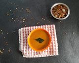 A picture of step 6 of Hurali bassaru/horse gram sambar.
