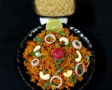 A picture of step 3 of Red rice pulav.