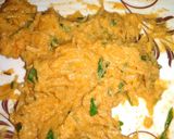 A picture of step 2 of Papaya tikka.
