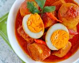 Foto langkah ke 4 dari resep Opor Pedas Tahu Telur.